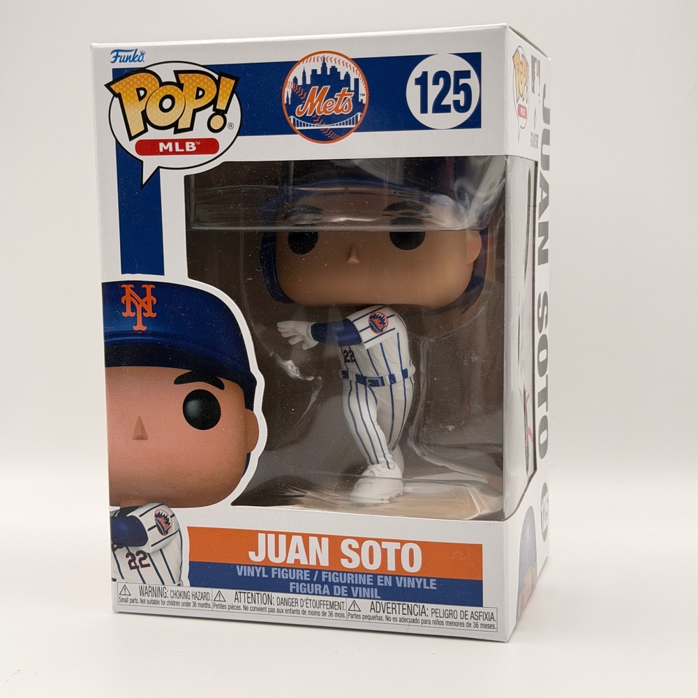 Funko MLB Juan Soto New York Mets #125 Vinyl Figure Blue White Baseball Toy